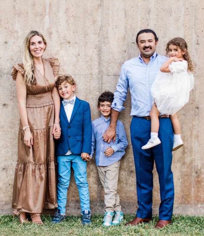 Dr. Kazmi and his family